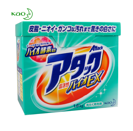 日本花王 洁霸净白酵素洗衣粉 1kg