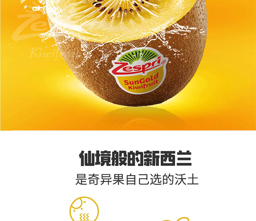 新西兰佳沛金果12粒装