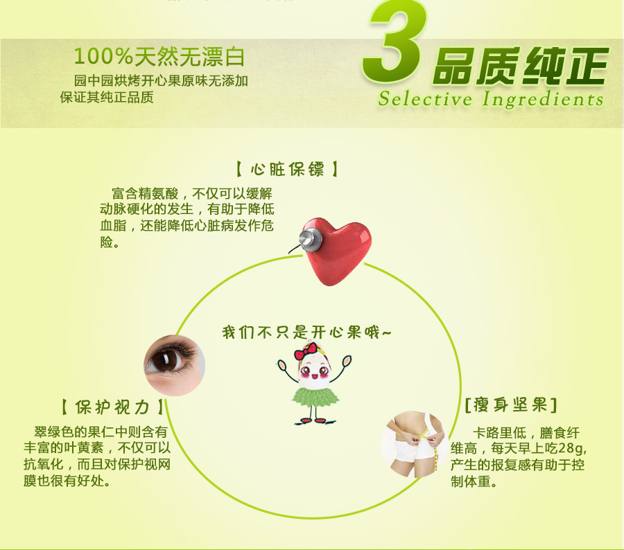 园中园烘烤开心果(100g)