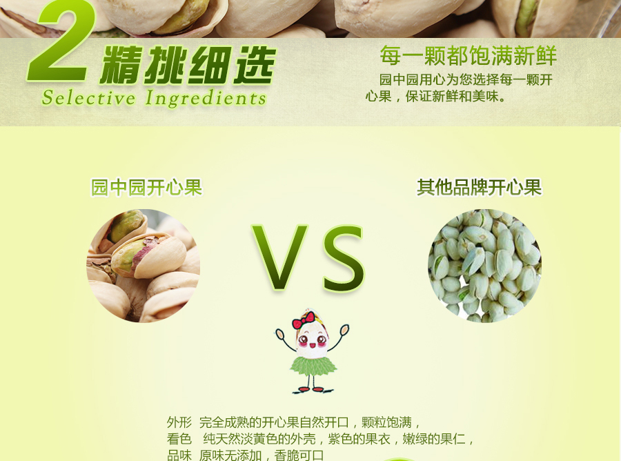 园中园烘烤开心果(100g)